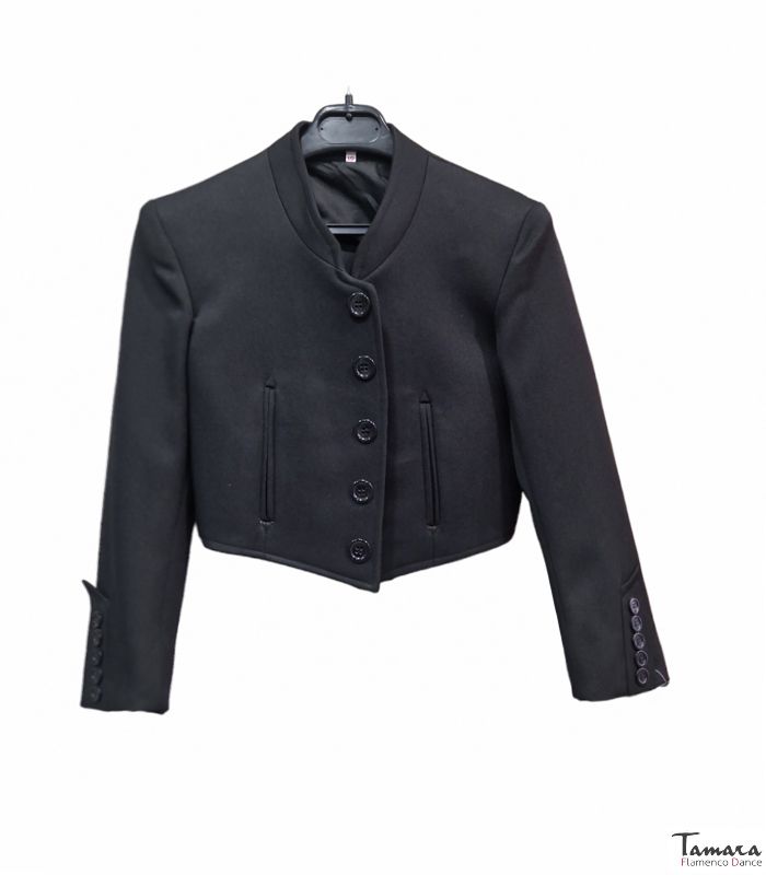 Chaqueta Campera/Venenciador/Bailaor flamenco infantil Negro