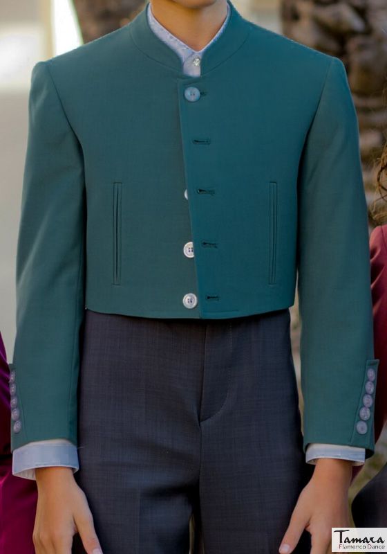 Chaqueta Campera/Venenciador/Bailaor flamenco infantil Verde Botella