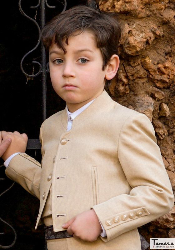 Chaqueta Campera/Venenciador/Bailaor flamenco infantil Camel