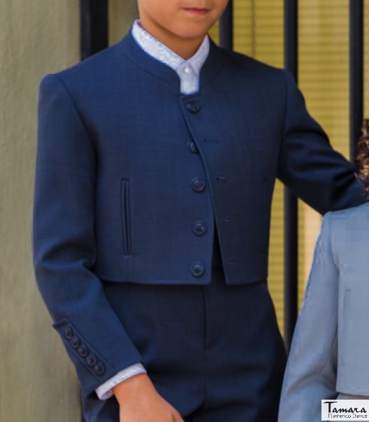 Chaqueta Campera/Venenciador/Bailaor flamenco infantil Azul Marino