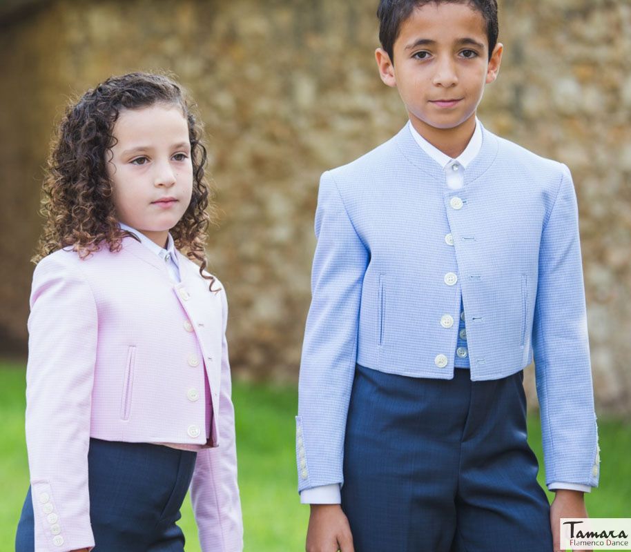 Chaqueta Campera/Venenciador/Bailaor flamenco - Rayas/Cuadros infantil