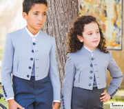 Chaqueta Campera/Venenciador/Bailaor flamenco - Rayas/Cuadros infantil 05 Pata de gallo