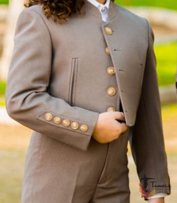 Chaqueta Campera/Venenciador/Bailaor flamenco infantil Marron