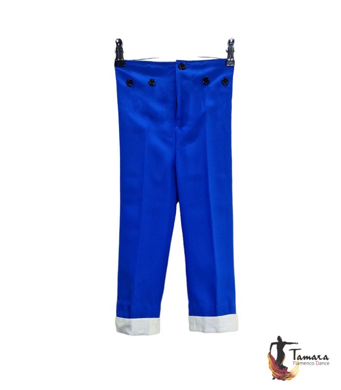 Pantalon Liso - Con Vuelta Infantil 04 Azulina