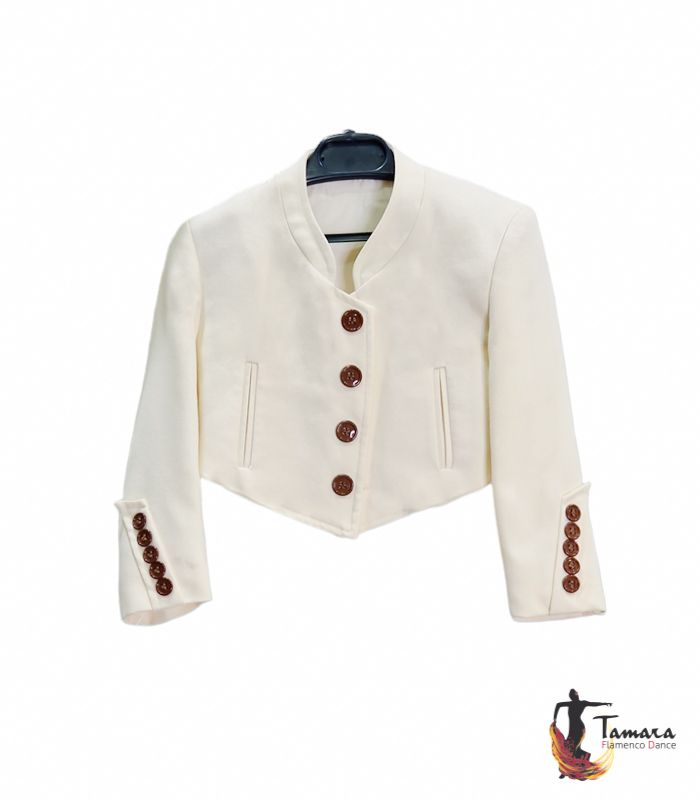 Chaqueta Campera/Venenciador/Bailaor flamenco infantil 09 Marfil