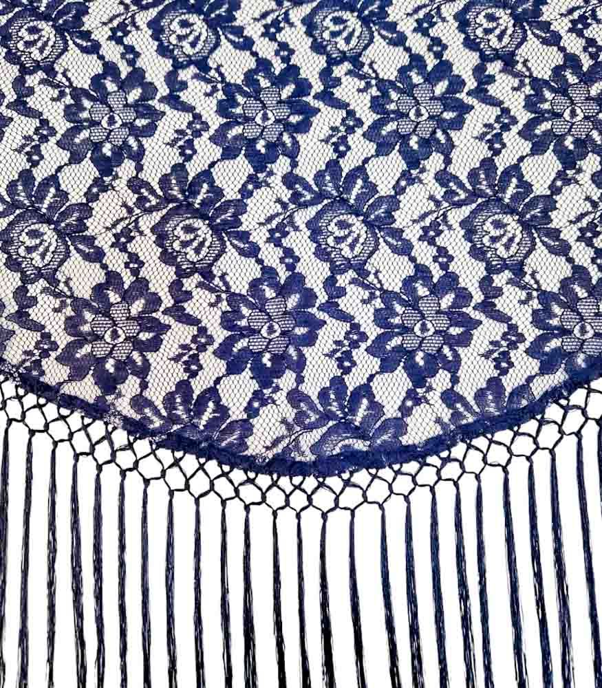 Mantoncillo Mujer - Encaje Azul Marino