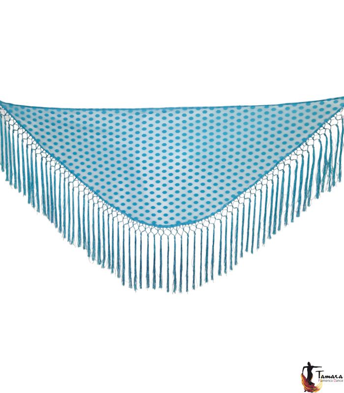 Mantoncillo Mujer - Lunares Agua Marina