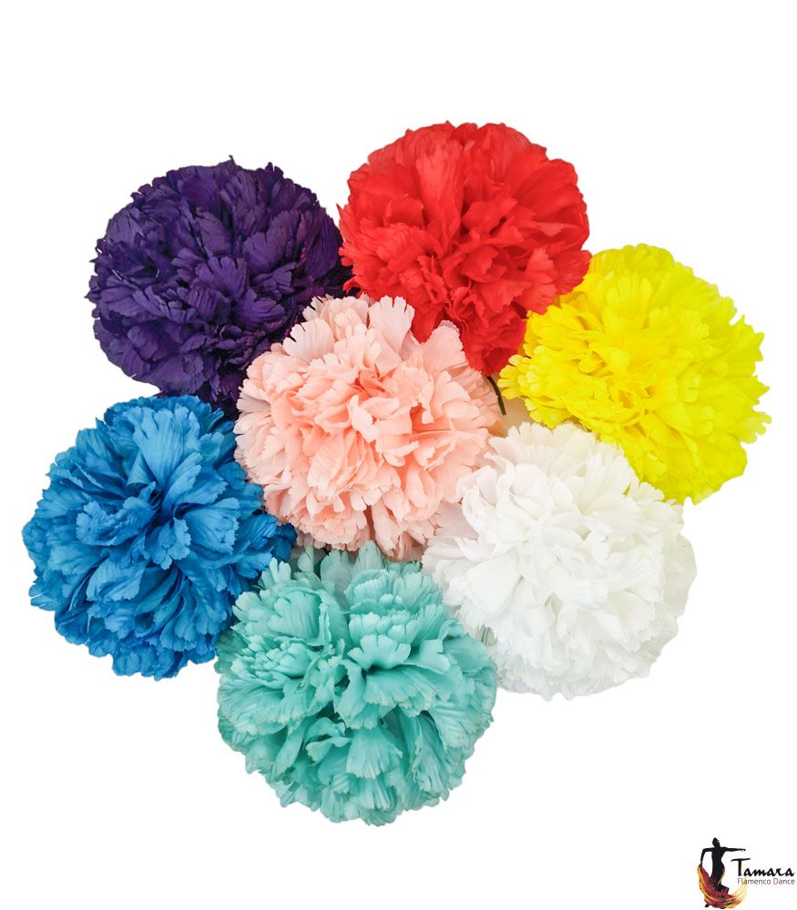 Flor Clavel Grande 15 cm Morado