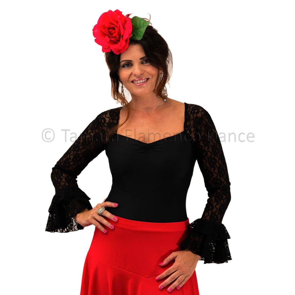 Body Romance - Lycra y encaje Negro