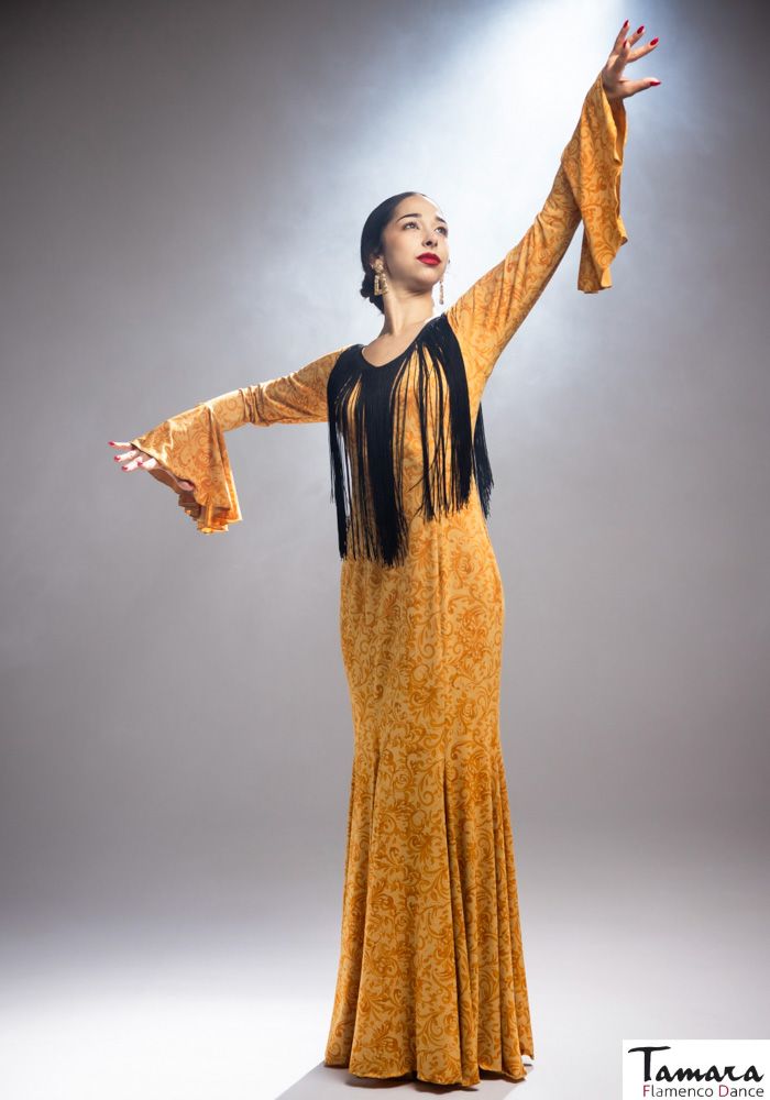 Vestido flamenco Lei - Punto elástico XXL Estampado floral rojo-fuxia