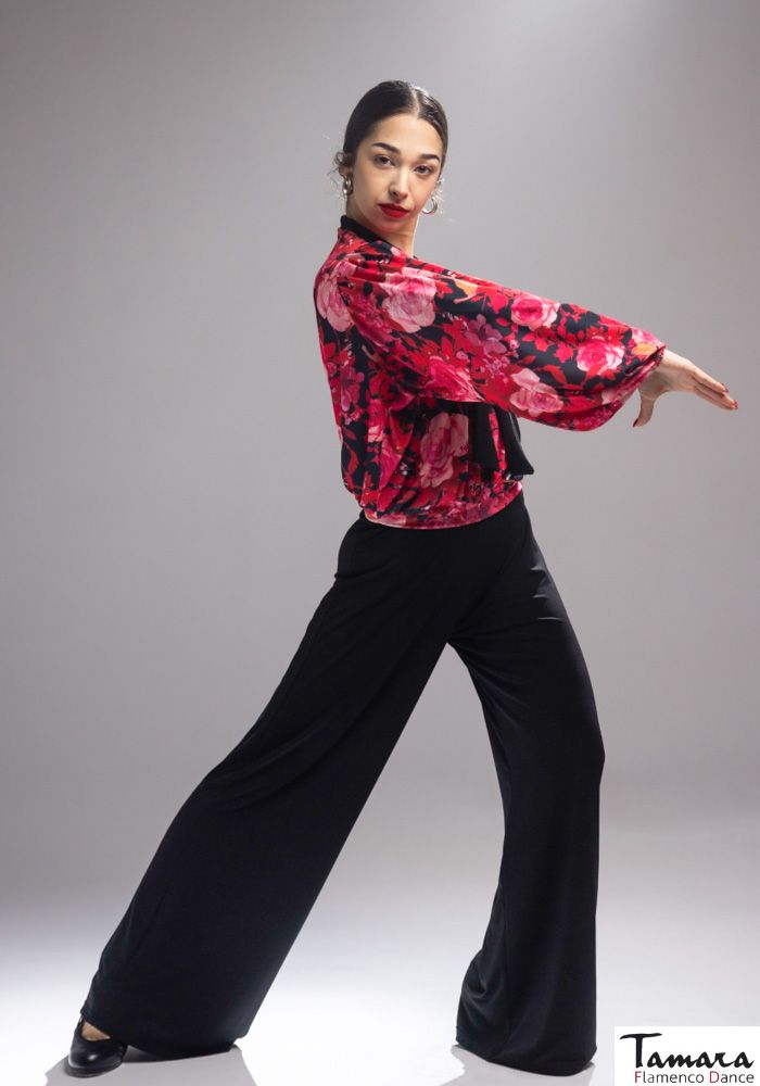 Pantalon Casino - Punto elástico Negro