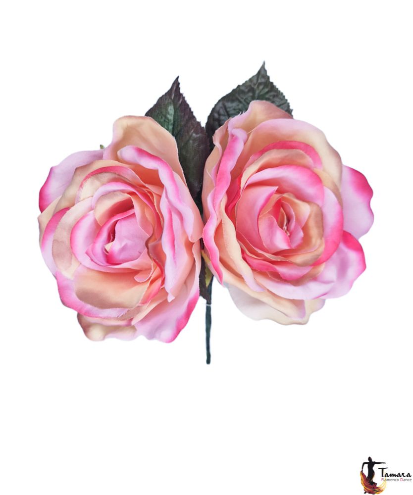 Pareja de Rosas flamencas Rosa