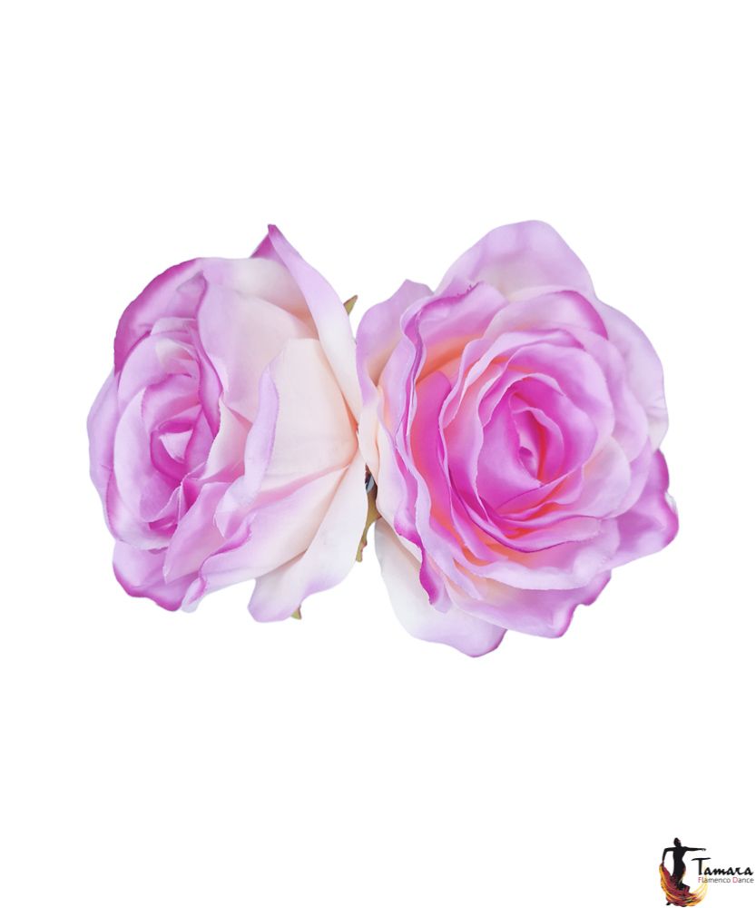 Pareja de Rosas flamencas Cardenal