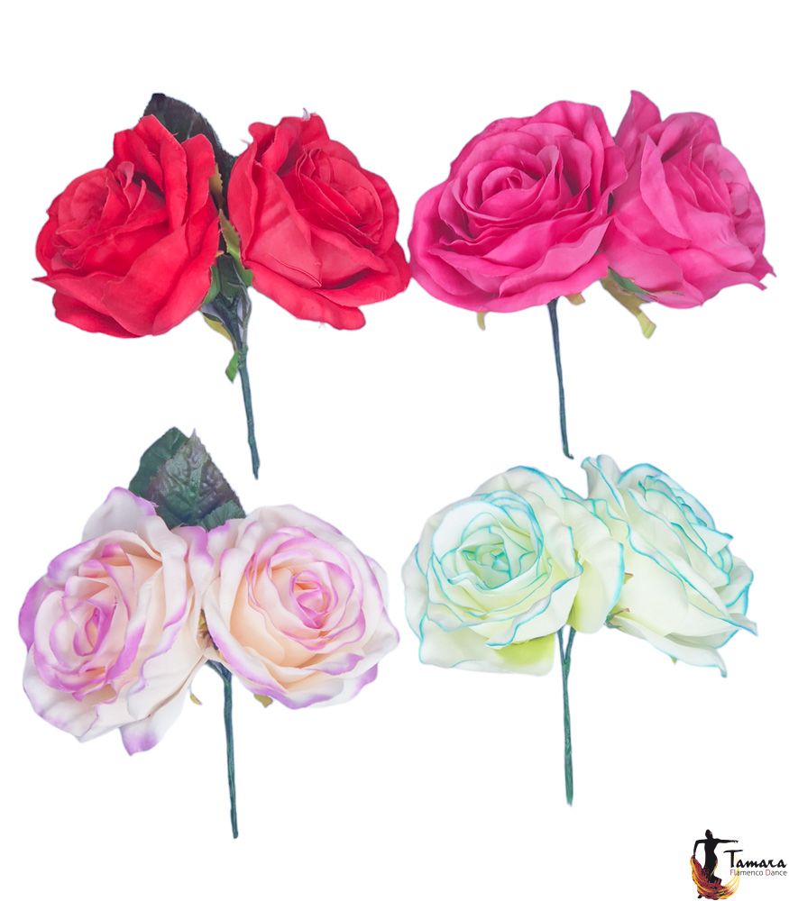 Pareja de Rosas flamencas