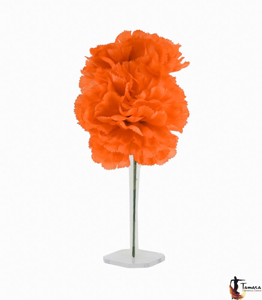 Pareja de Claveles Flamenca Naranja