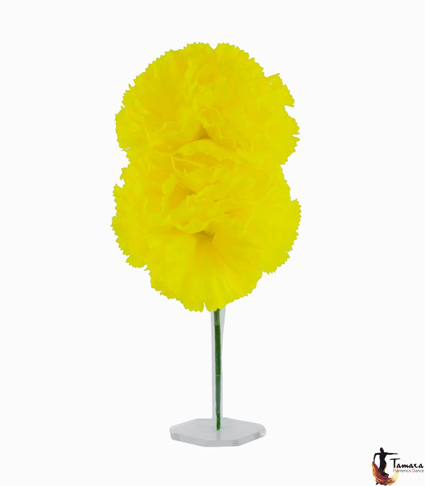 Pareja de Claveles Flamenca Amarillo