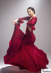 Falda flamenco Cala con fajin - Punto elástico Estampado