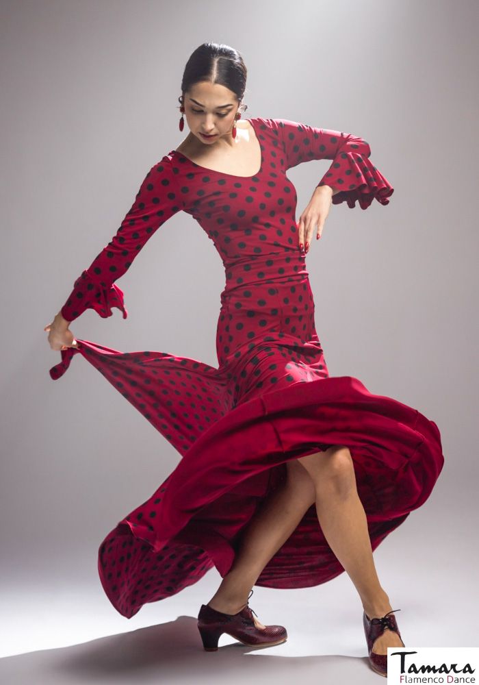 Falda flamenco Cala con fajin - Punto elástico Estampado