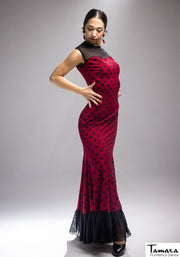 Vestido flamenco Caliz - Punto elástico XXL Ocre