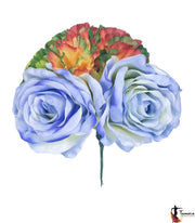 Ramillete flores flamenca - Diseño 16 Grande