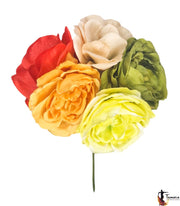 Ramillete flores flamenca - Diseño 17 Grande