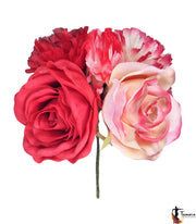 Ramillete flores flamenca - Diseño 39 Grande