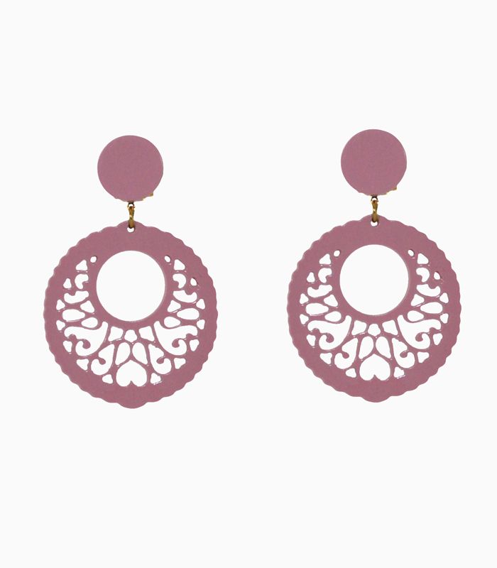 Pendientes 5.7 cm Acetato Maquillaje