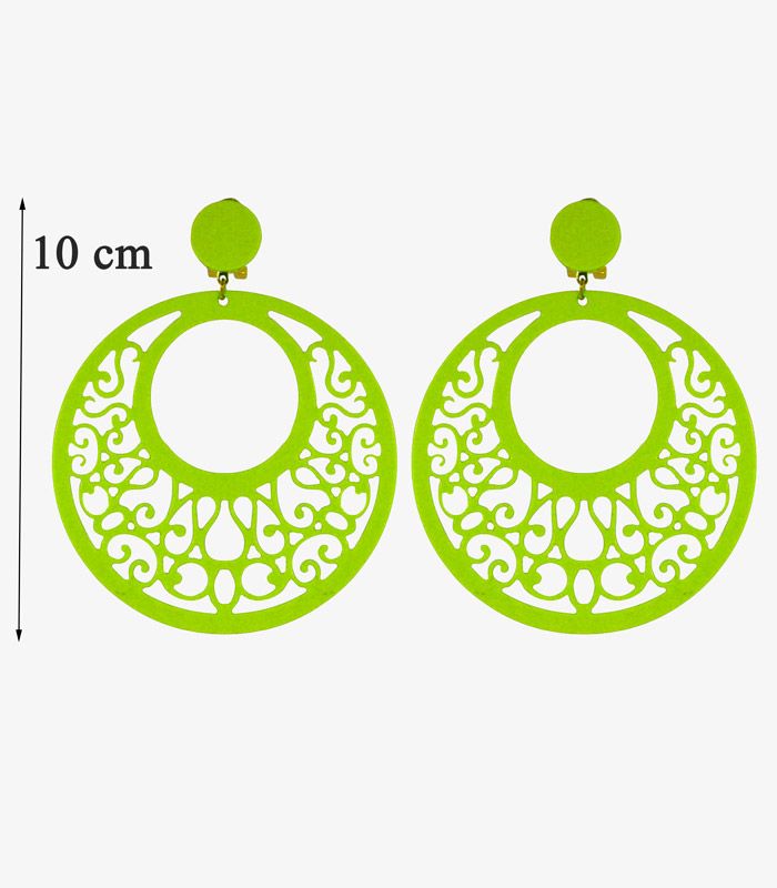 Pendientes 10cm Acetato