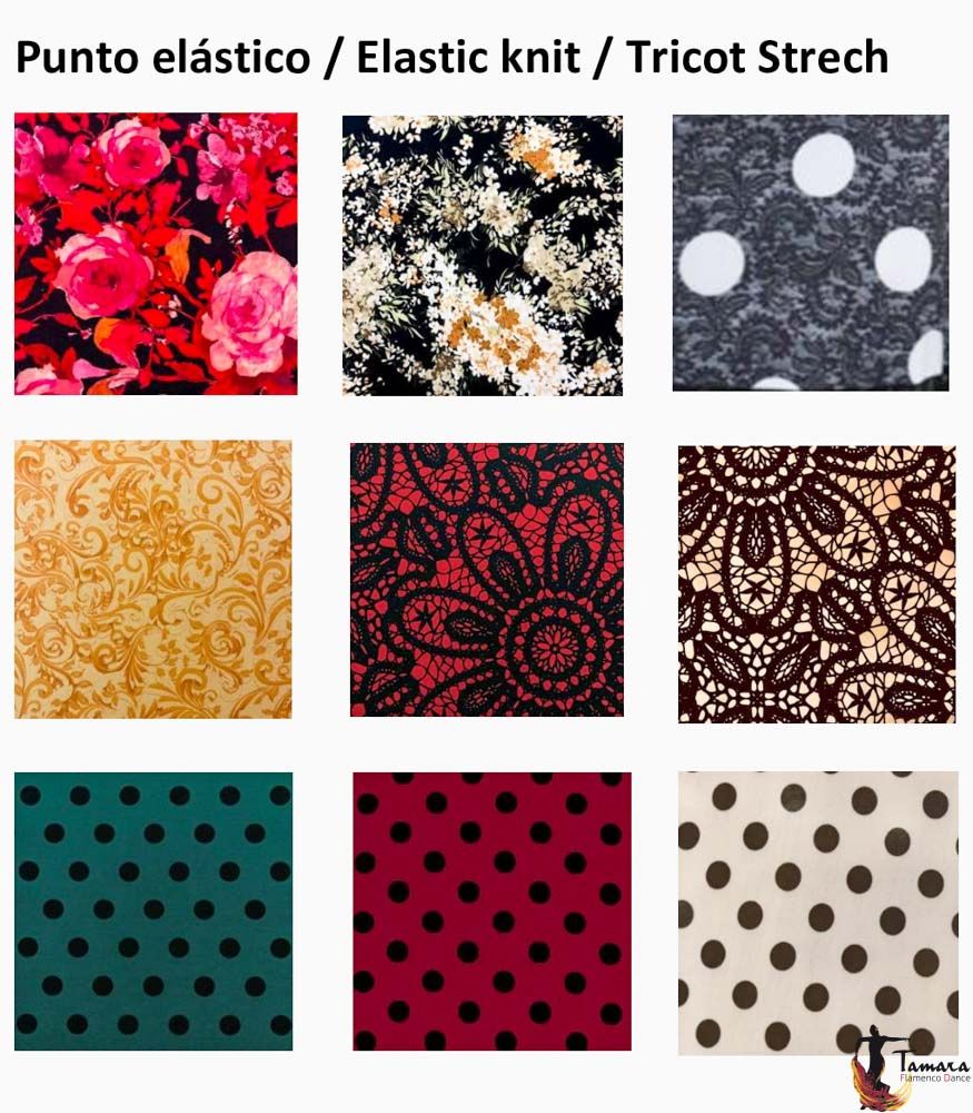 Falda Granizo - Punto elástico Estampado