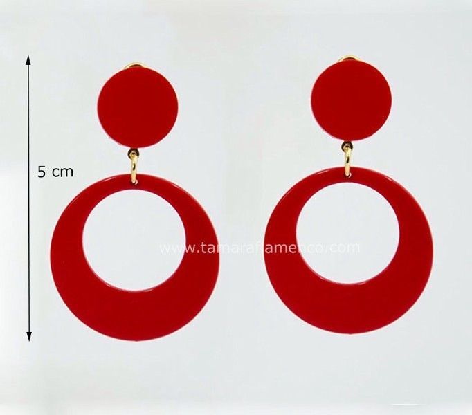 Pendientes 5 cm Acetato