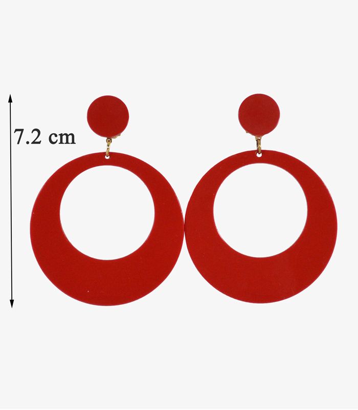 Pendientes 7.2 cm Acetato