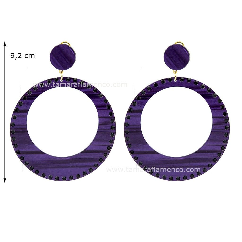 Pendientes 16 - Nacar con piedras