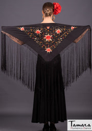 Mantoncillo Florencia - Bordado tonos Coral