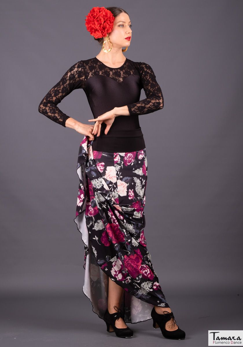 Cante - Punto Elastico Floral cardenal