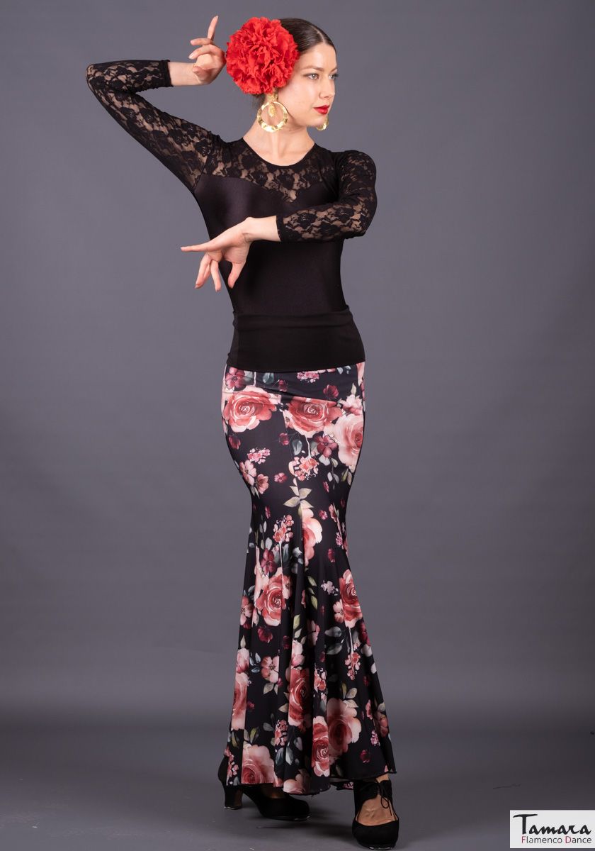 Cante - Punto Elastico Floral Rosado XL