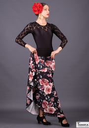 Cante - Punto Elastico Floral Rosado