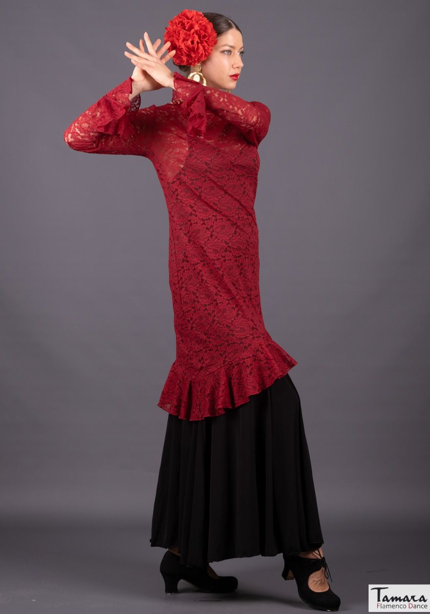 Sobrecuerpo Cantaora - Encaje Burdeos