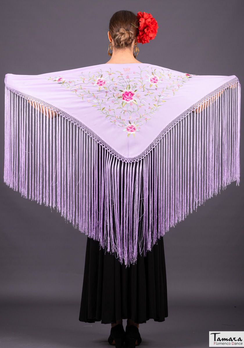 Mantoncillo Florencia - Bordado Rosa-Fuxia Malva