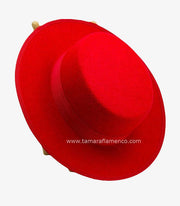 Sombrero Cordobes Rojo Rojo