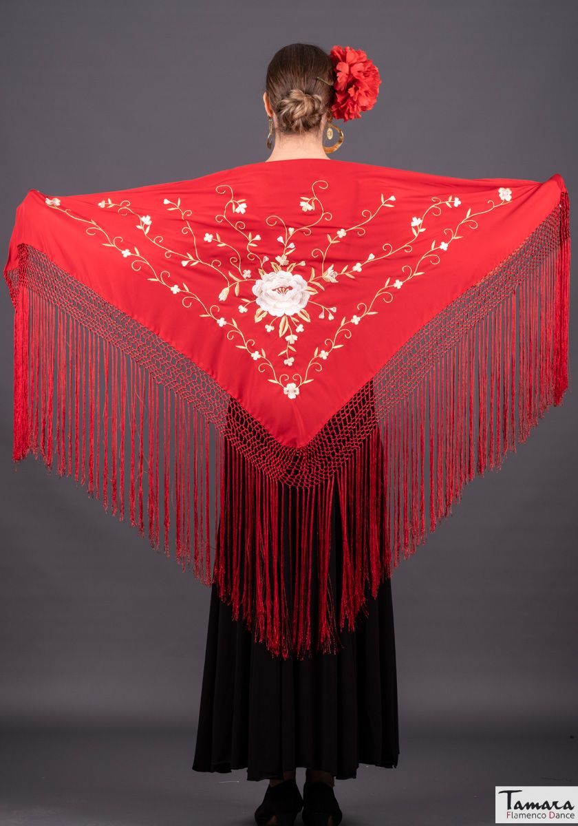 Manton Roma - Bordado Tierra y oro Negro