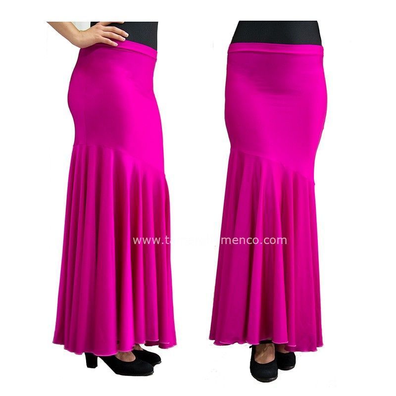 Falda flamenco Granada - Lycra L Fuxia