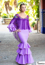 Traje de flamenca Saeta Malva