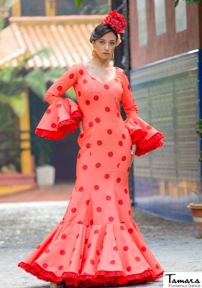 Traje de flamenca Salome Coral