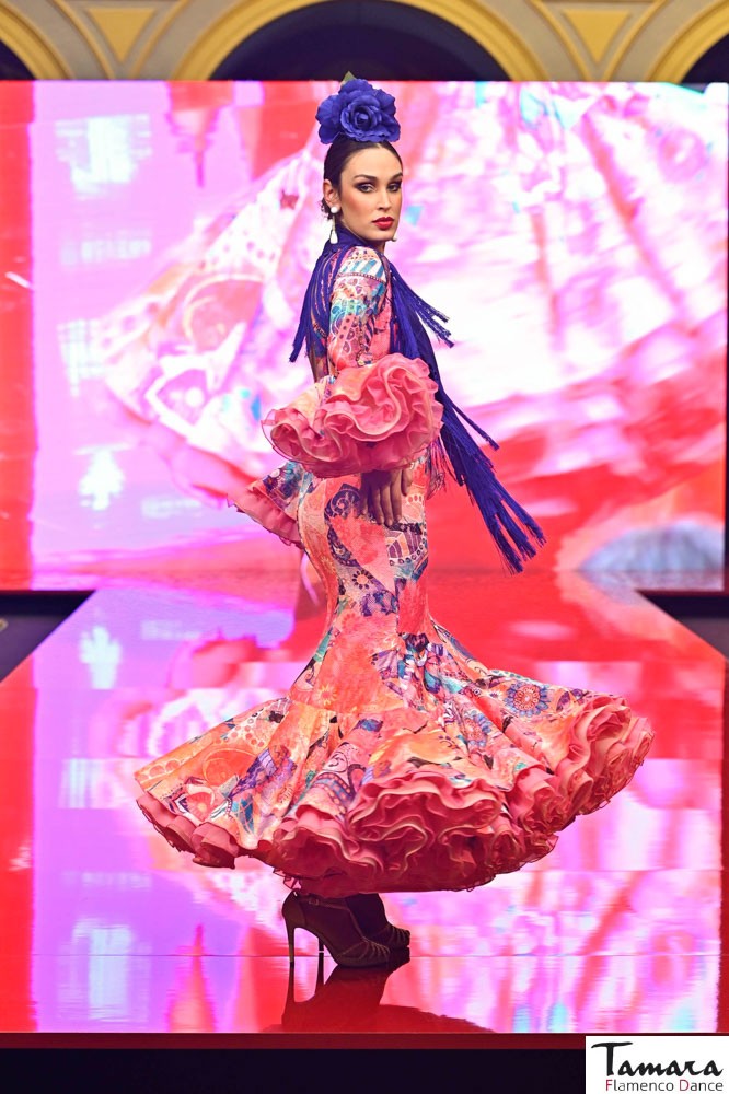 Traje de flamenca Salome estampado multicolor