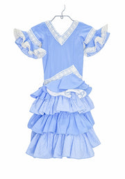 Traje de flamenca niña Verdiales Talla 03