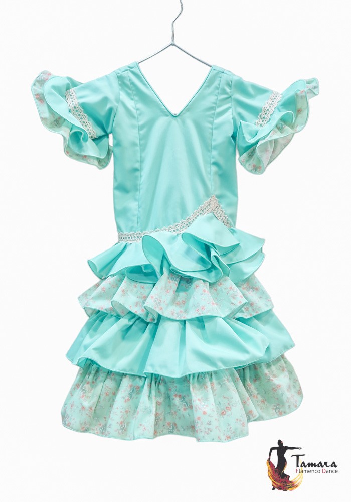 Traje de flamenca niña Dalia Talla 02