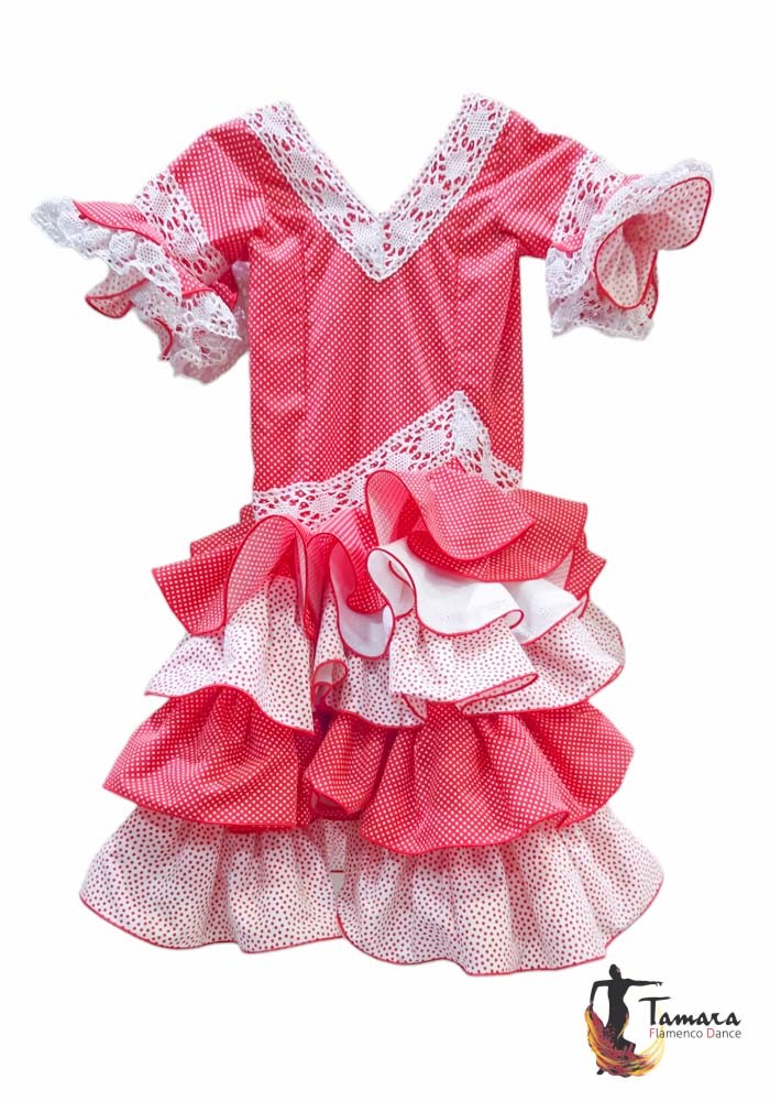 Traje de flamenca niña Verdiales Talla 03