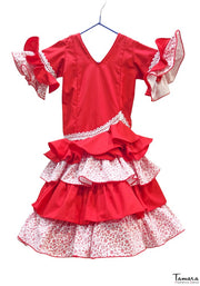 Traje de flamenca niña Dalia Talla 01