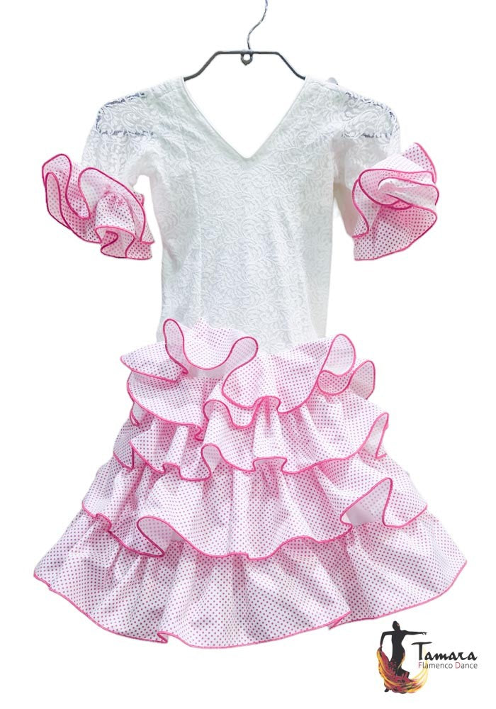 Traje de flamenca niña Marbella Talla 02