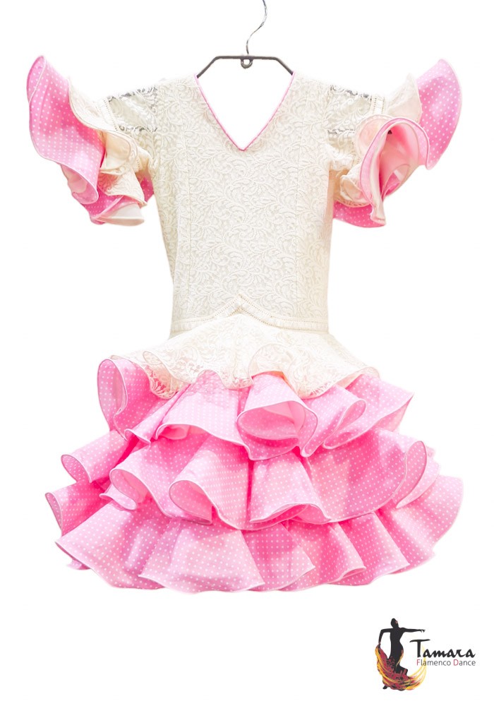 Traje de flamenca niña Estepona Talla 01